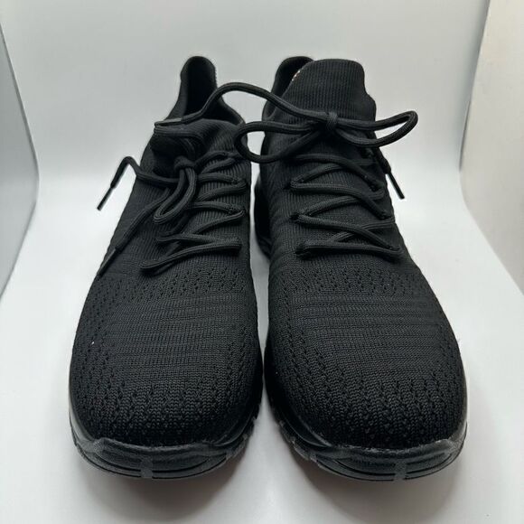 CUSHIONAIRE Women's Stretch Knit Slip on lace Sneaker +Memory Foam & LiteSole Te - Picture 2 of 7